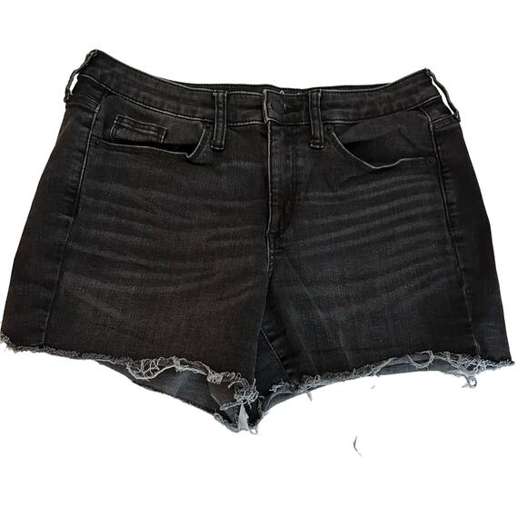 Universal Thread Pants - Universal Thread Women's Black High Rise Midi Denim Shorts Size 6 Size 28 Target
